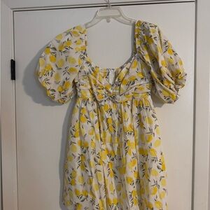 Altar'd State Yellow Lemon Dress